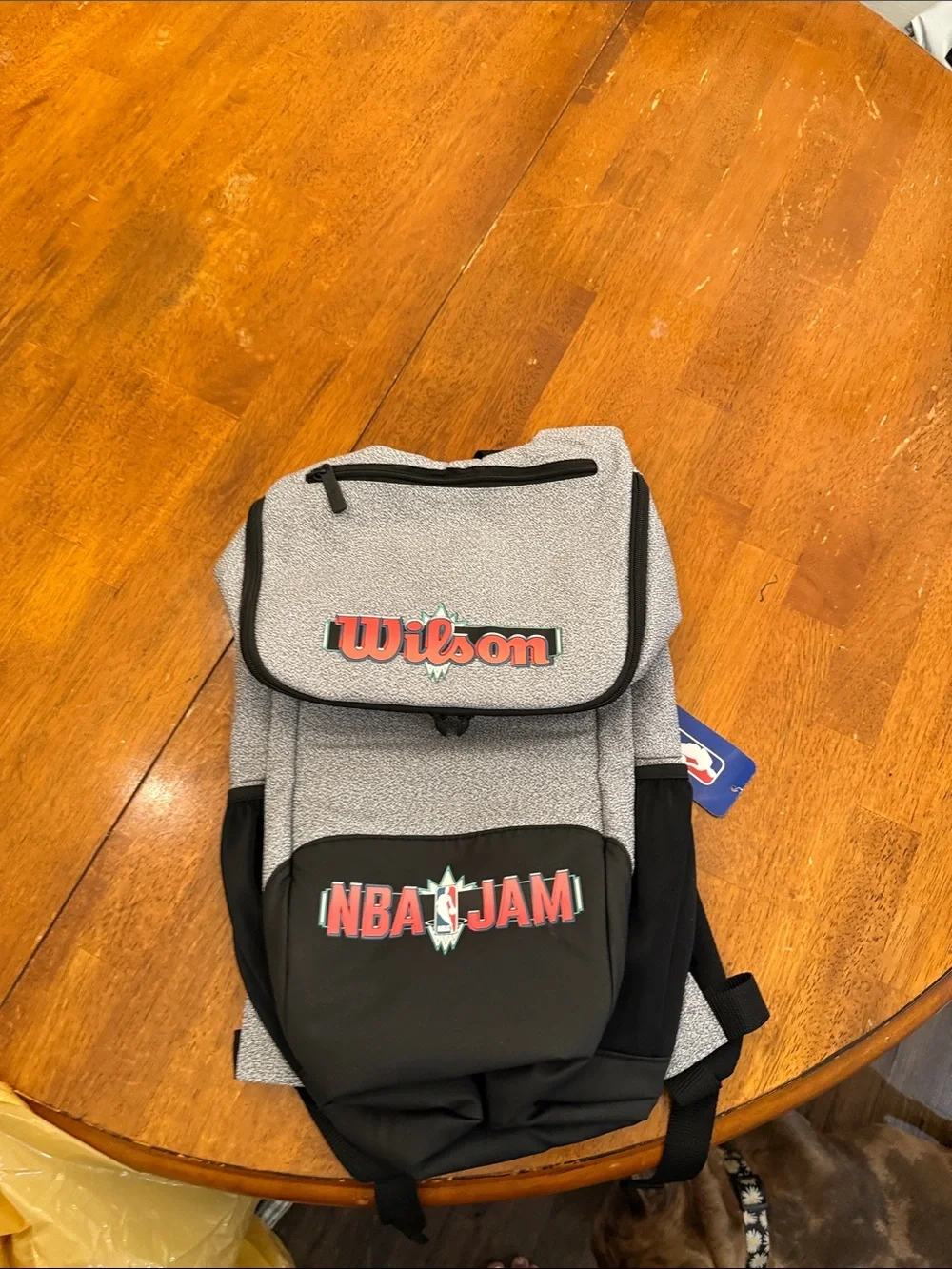 Wilson Gray and Black NBA Jam Backpack